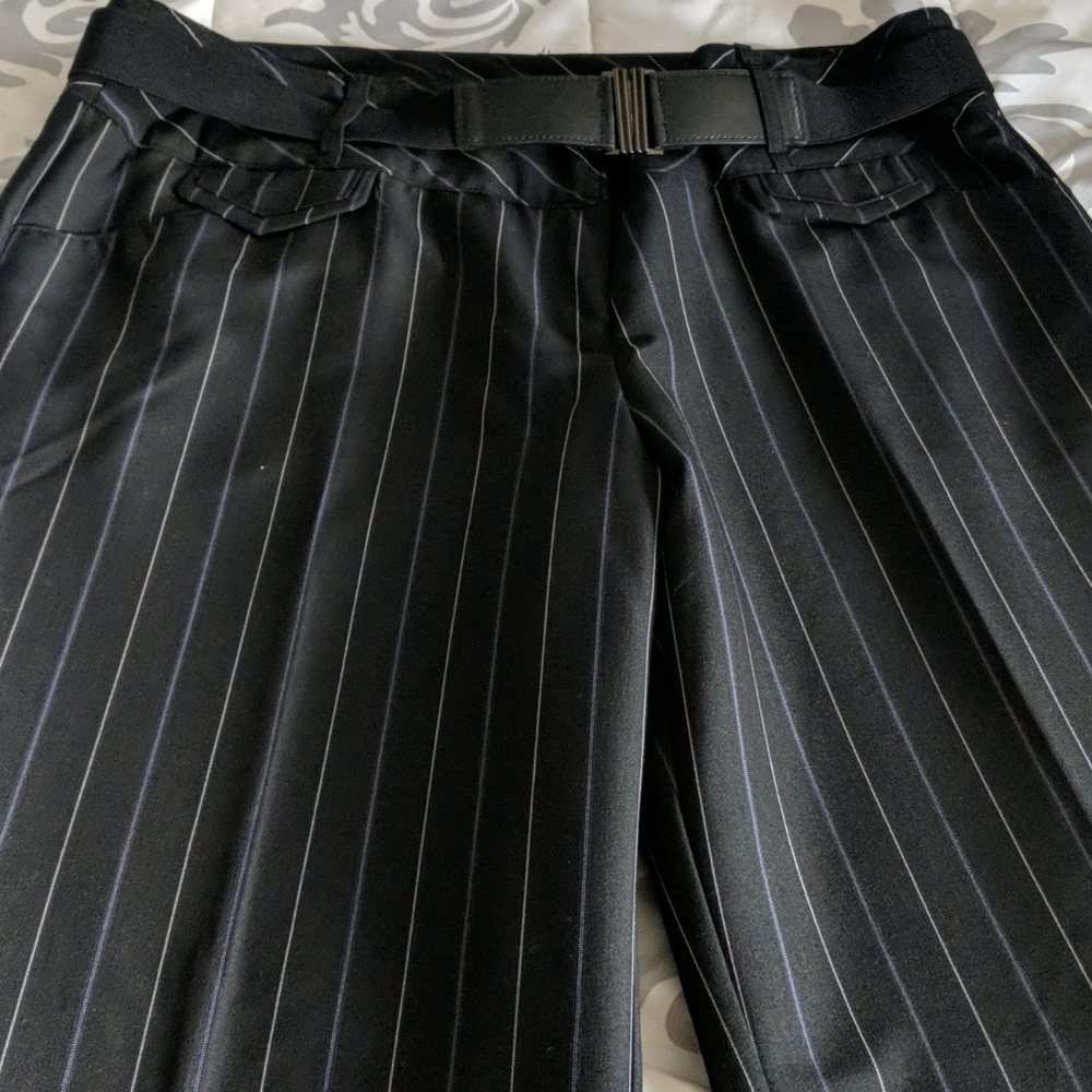 Dress pants with belt